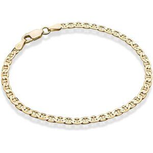 18K Gold Plated 925 Sterling Silver Italian 3mm, 4mm Solid Diamond-Cut